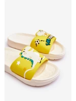 Dziecięce Klapki Dinozaur T-Rex Beżowe Bernis