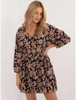 Šaty DHJ SK 19861 7.94 čierno-béžové