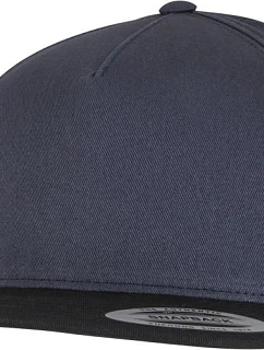 Flexfit 6007/6007T 5-panelová snapbacková čiapka 55.6007 tmavomodrá/čierna