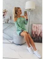 Tres Chic tmavo mätové šaty