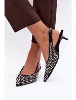 Dámske sandále Kitten Heel s prackami, čierne, Madden Dámske sandále Kitten Heel s prackami, čierne, Madden
