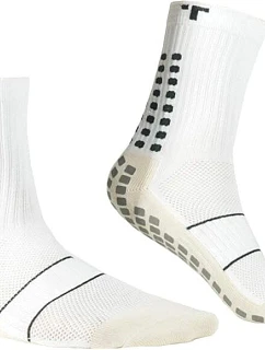 Protiskluzové futbalové ponožky TRUsox 3.0 Mid-Calf Thin, biele – TRUSOX