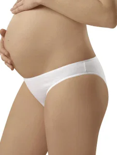 Tehotenské nohavičky Mama mini white - ITALIAN FASHION
