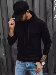 Pánska čierna mikina FashionStreet BX5473