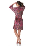 Dámsky župan LGD 782 B23 Grey-pink-red - Kľúč