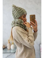 Dámska fleecová súprava Merry K202 zelená+hnedá