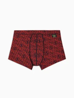 Pánske boxerky 112074 3F508 56936 čierne so vzorom - Emporio Armani