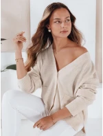 Dámsky sveter SORELIE ecru FashionStreet MY2510