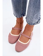 Ploché baleríny Zelisa Růžové