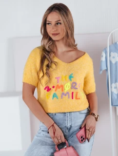 Dámsky sveter FATEL yellow FashionStreet MY2318