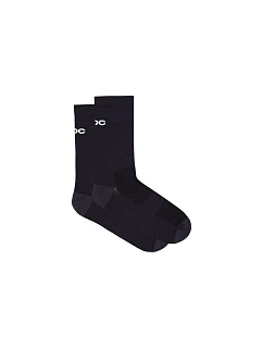 Cyklistické ponožky POC Cadence Road Long Socks, čierne