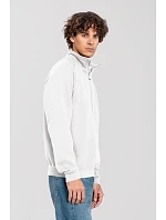 Fruit of the Loom Iconic Premium Zip Neck Sweat Ťažká mikina s 1/4 zipsom 16.2288 biela Fruit of the Loom Iconic Premium Zip Neck Sweat Ťažká mikina s 1/4 zipsom 16.2288 biela