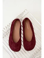 Dámske balerínky typu barefoot v bordovej farbe Hollin Dámske balerínky typu barefoot v bordovej farbe Hollin