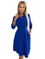 Košeľové šaty Numoco SANDY - modré