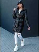 Dámska prešívaná dlhá bunda s kapucňou PAUL black FashionStreet TY4415 Dámska prešívaná dlhá bunda s kapucňou PAUL black FashionStreet TY4415