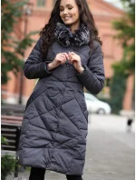 Dámsky kabát BLH818025F tmavošedý - PERSO Dámsky kabát BLH818025F tmavošedý - PERSO