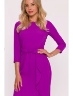 Dámske šaty s volánom S425 - Lavender - Stylove