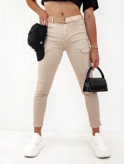 Dámske nohavice LOVFASHION beige FashionStreet UY2115