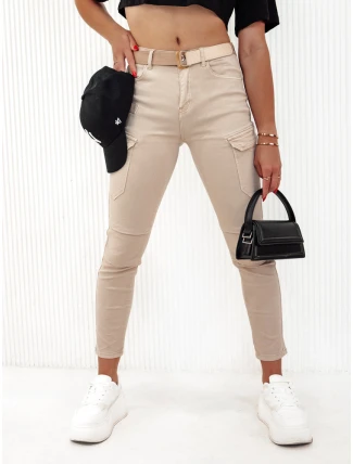 Dámske nohavice LOVFASHION beige FashionStreet UY2115