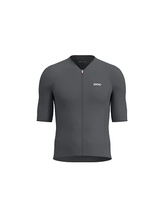 Cyklistické tričko POC M's Raceday S/S Jersey, sivé