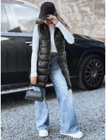 Dámska prešívaná vesta s kapucňou čierna FashionStreet TY5259 Dámska prešívaná vesta s kapucňou čierna FashionStreet TY5259
