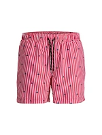 Jack&Jones pánske plavky JWHARUBA SWIM PRINTS SHORTS 12206537 TRUE RED STRIPES Jack&Jones pánske plavky JWHARUBA SWIM PRINTS SHORTS 12206537 TRUE RED STRIPES