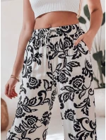 Dámske kvetinové nohavice so širokými nohavicami LOVEGARDEN black FashionStreet UY2658 Dámske kvetinové nohavice so širokými nohavicami LOVEGARDEN black FashionStreet UY2658