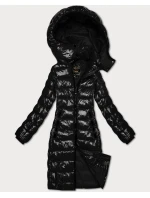 Lesklá prešívaná bunda do pása Libland Black (LD-7778) Lesklá prešívaná bunda do pása Libland Black (LD-7778)