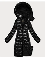 Lesklá prešívaná bunda do pása Libland Black (LD-7778) Lesklá prešívaná bunda do pása Libland Black (LD-7778)
