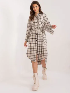 LK SK 509521 šaty.48 čierna a béžová