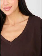 Blúzka RV BZ A1092.47 tmavohnedá