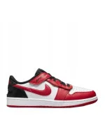 Air Jordan 1 Low FlyEase M DM1206-163 Red and White with Black - Nike