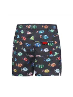 Pánske plavkové kraťasy Happy Self SM29-30 sivá-vzor - Self