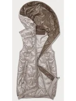 Dámsky top bez rukávov S'West s rebrovaným lemom v perlovo ružovej farbe (B8240-51) Dámsky top bez rukávov S'West s rebrovaným lemom v perlovo ružovej farbe (B8240-51)