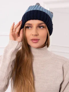 Fleecová čiapka Bojana K265 navy+jeans+dark grey