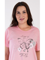 Dámska nočná košeľa s krátkym rukávom Butterfly
