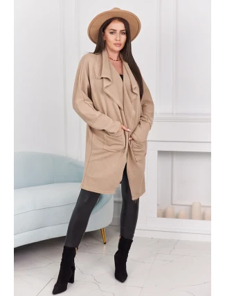 Kapska s vreckami svetlo béžová