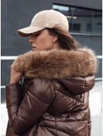 Dámska zimná bunda s kapucňou WINTERCHIC hnedá FashionStreet TY4458 Dámska zimná bunda s kapucňou WINTERCHIC hnedá FashionStreet TY4458