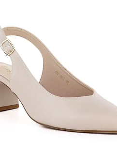 Dámske lodičky s remienkom béžovej farby Sergio Leone SK463