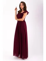 Dámske šaty EVA & LOLA s rukávom dlhé bordó - Bordová / S - EVA & LOLA Dámske šaty EVA & LOLA s rukávom dlhé bordó - Bordová / S - EVA & LOLA