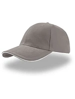 Atlantis Headwear Liberty Sandwich 6-panelová čiapka „Liberty Sandwich“ 33.0005 sivá/biela Atlantis Headwear Liberty Sandwich 6-panelová čiapka „Liberty Sandwich“ 33.0005 sivá/biela