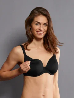 Miss Anita podprsenka na dojčenie s kosticami s dištančnou vložkou 5010 čierna - Anita Maternity