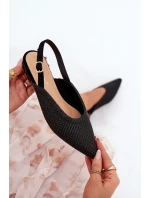 Baleriny Z Plecionką I Szpiczastymi Noskami Czarne Hefion