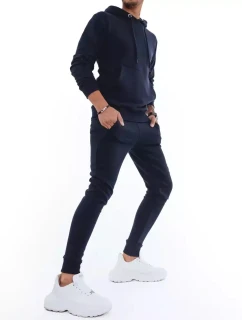 Pánske tmavomodré tepláky FashionStreet AX0429