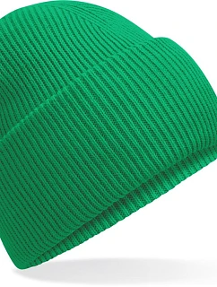 Beechfield B 385R Pletená čiapka s manžetou „Recycled“ 53.385R kelly green