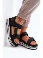 Damskie Sandały Na Platformie Lee Cooper LCW-24-05-2753 Czarne