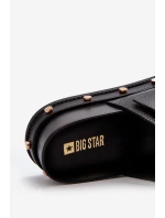 Klapki Damskie Na Platformie Big Star NN274082 Czarne