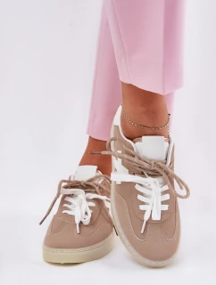 Nízke dámske športové topánky Beige Zelevelis