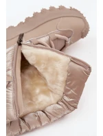 Dámske zimné topánky z prírodného semišu Lee Cooper LCJ-25-01-3738 Camel