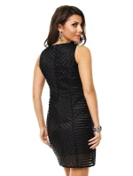 Dámske značkové šaty moderné AIKHA krátke čierne - Čierna - Aikha